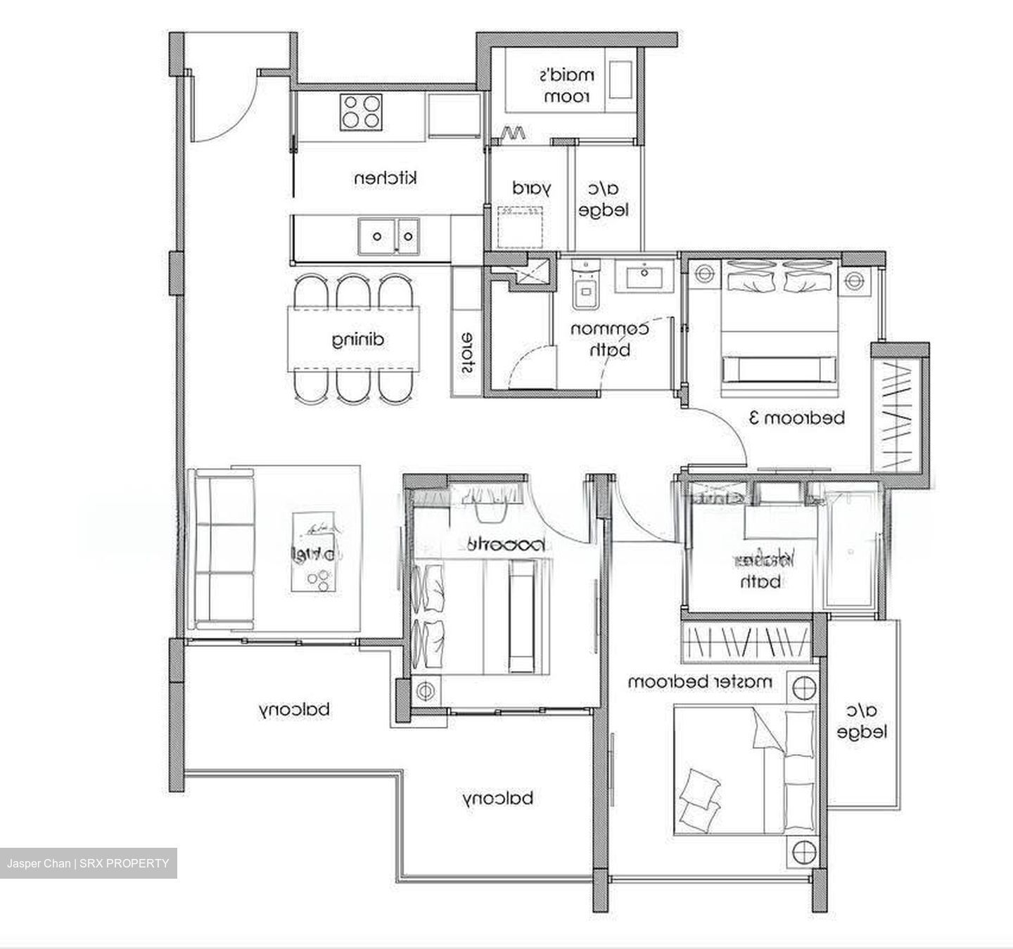 Three 11 (D20), Apartment #613616161